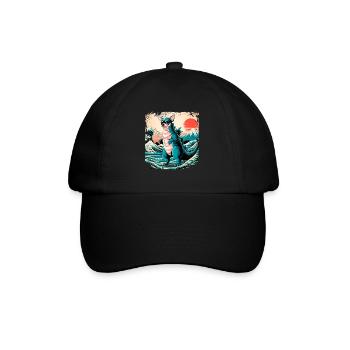 Funny Monster Chihuahua Dogzilla Anime Manga Japan - Baseball Cap - black/black - Front