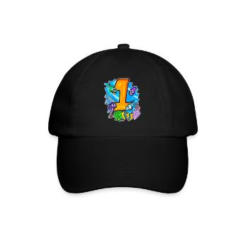 Numéro 1 Numéro Un - Motif Poissons - Casquette classique - noir/noir - Devant