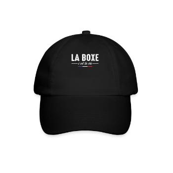 Boxing is life Boxer boxing fan boxing Funny - Baseball Cap - black/black - Front