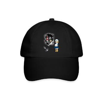 Seagull Lighthouse Boussole Maritime Ancre Seagulls - Casquette classique - noir/noir - Devant