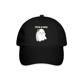 Halloween Costume Kids PEAK A BOO Funny - Baseball Cap - black/black - Front