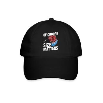 Lors de la pêche, bien sûr, la taille compte. - Casquette classique - noir/noir - Devant