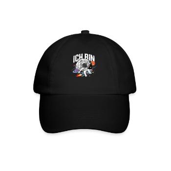 4ème anniversaire garçons 4 ans astronaute anniversaire - Casquette classique - noir/noir - Devant
