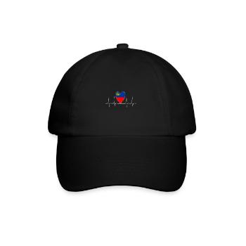 Heartbeat Liechtenstein Heartbeat Flag Vaduz - Casquette classique - noir/noir - Devant