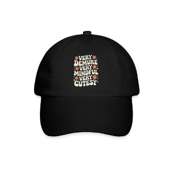 très sage, très attentif, très doux - Casquette classique - noir/noir - Devant
