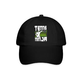 Drôle de joueur de tennis Raquette Ninja - Casquette classique - noir/noir - Devant