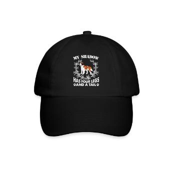 American Bulldog Has Four Legs And A Tail - Baseball Cap - black/black - Front