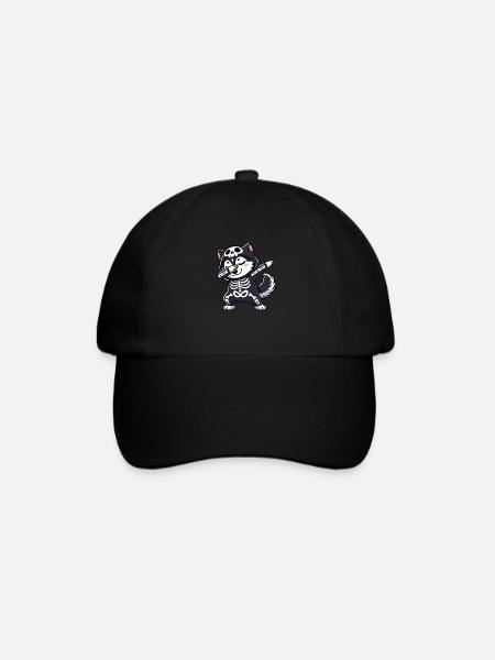 Husky Halloween Squelette Mignon Husky Enfants - Casquette classique - noir/noir