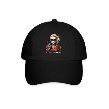 SKELETT FRAU IT'S TIME TO CALL ME - Baseballkappe - Schwarz/Schwarz - Vorne