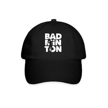 Racquet Shuttlecock Player Badminton - Baseball Cap - black/black - Front