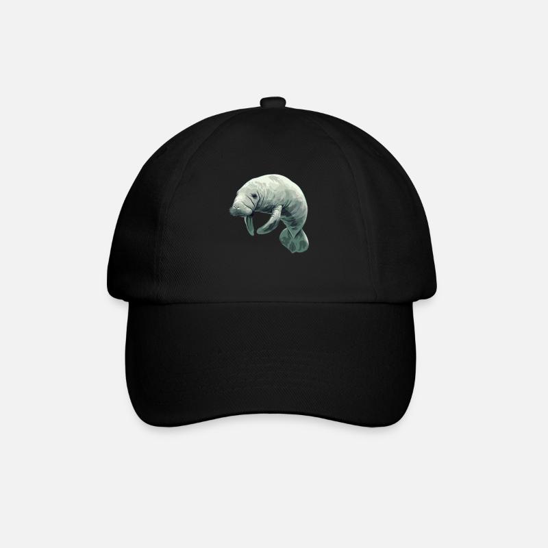Seekuh Manatees Manatee - Baseballkappe - Schwarz/Schwarz