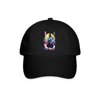 Samouraï Canard Esthétique Vaporwave Style Japon Art - Casquette classique - noir/noir - Devant