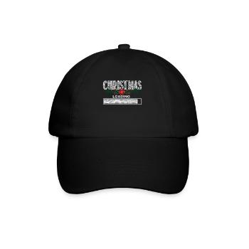 Christmas Is Loading - Baseball Cap - black/black - Front