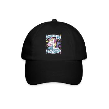 Men over 44 can wear anything for their 44th birthday - Baseball Cap - black/black - Front
