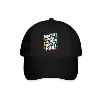 Des aventures palpitantes de courses de billes pour les passionnés - Casquette classique - noir/noir - Devant