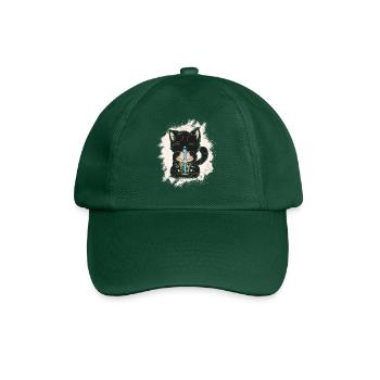 Thé à bulles Boba BubbleTea Kawaii Japan Tea Kpop - Casquette classique - vert bouteille - Devant