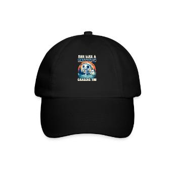 Courez comme si un monstre vous poursuivait - Casquette classique - noir/noir - Devant