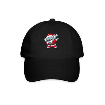 Weihnachten Koala Santa Lustig Koala Liebhaber - Baseballkappe - Schwarz/Schwarz - Vorne