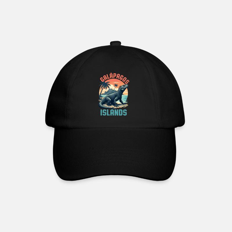 Galapagos Islands - Baseballkappe - Schwarz/Schwarz