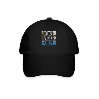 Pool Vibes Only Lustiges Schwimmbad-Schwimmteam - Baseballkappe - Schwarz/Schwarz - Vorne