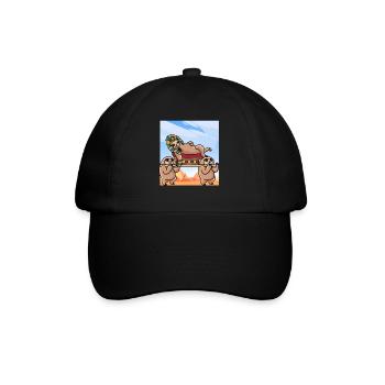 Hiéroglyphes Paresseux Tutan Mythologie égyptienne - Casquette classique - noir/noir - Devant