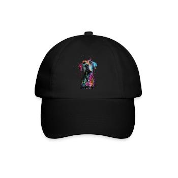 Chien - Casquette classique - noir/noir - Devant