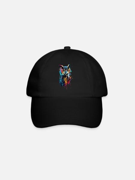 Hibou - Casquette classique - noir/noir