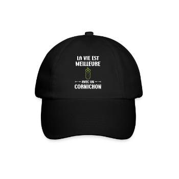 cornichon - Casquette classique - noir/noir - Devant