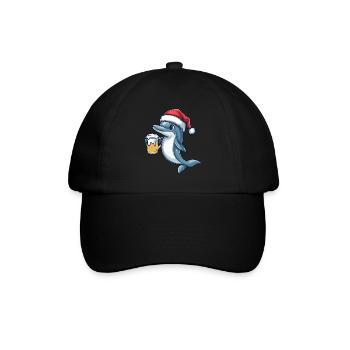 Dolphin Beer Xmas Christmas - Baseball Cap - black/black - Front