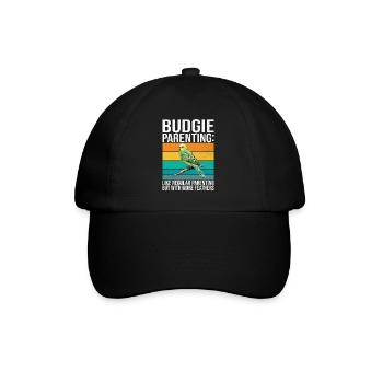 Budgie Gift - Baseball Cap - black/black - Front