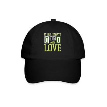 Funny Tennis Player Racket It All - Baseball Cap - black/black - Front
