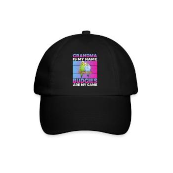 Budgie Gift - Baseball Cap - black/black - Front