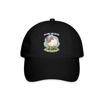 Hamburg Sheep North German Cool Colleague Fun Funny - Baseball Cap - black/black - Front