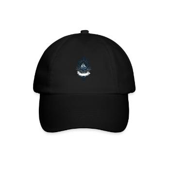 Captain Steering Wheel Anchor Sailboat Adventure - Baseball Cap - black/black - Front