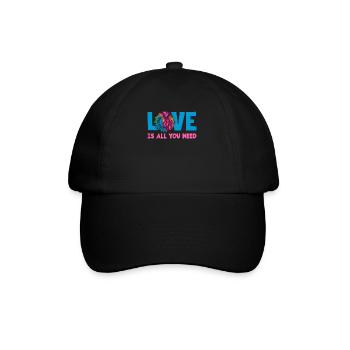 Love Is All You Need Colorful - Baseball Cap - black/black - Front