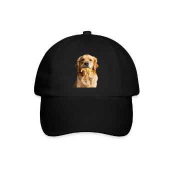 Golden retriever - Casquette classique - noir/noir - Devant
