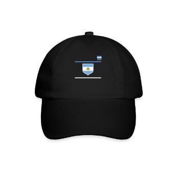 Argentine Cadeau Argentine Drapeau argentin - Casquette classique - noir/noir - Devant