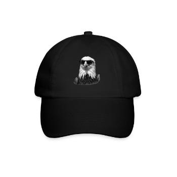 Eagle Sunglasses Animal Motif Art Eagle - Baseball Cap - black/black - Front