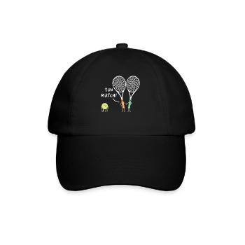 Raquette de sport Fun Match Raquette Tennis - Casquette classique - noir/noir - Devant