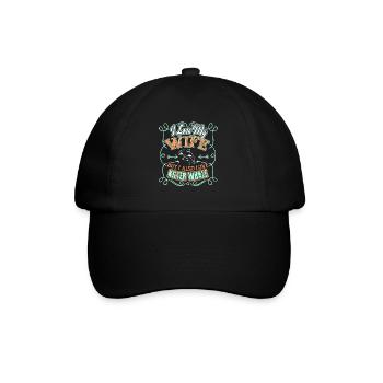 I Love My Wife And Killer Whale - Baseball Cap - black/black - Front