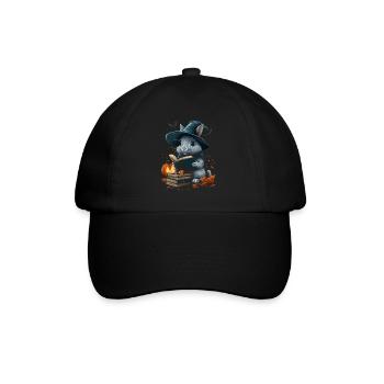 Halloween Lapin Cadeau Femmes Hommes Enfants Décoration - Casquette classique - noir/noir - Devant