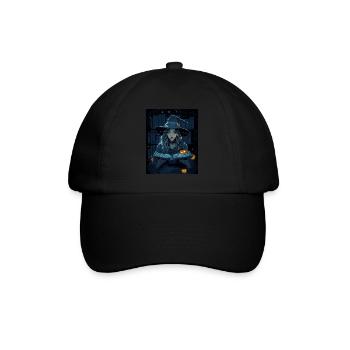 Halloween Cadeau Femmes Sorcière Hommes Enfants Décoration - Casquette classique - noir/noir - Devant