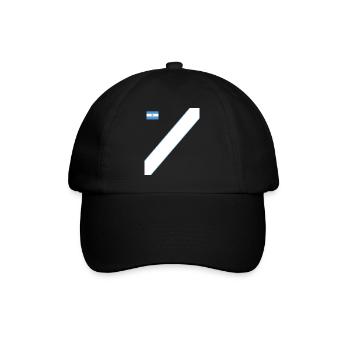 Argentinien Geschenk Argentina Argentine Flagge - Baseballkappe - Schwarz/Schwarz - Vorne