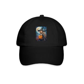 Halloween Cadeau Femmes Sorcière Hommes Enfants Décoration - Casquette classique - noir/noir - Devant