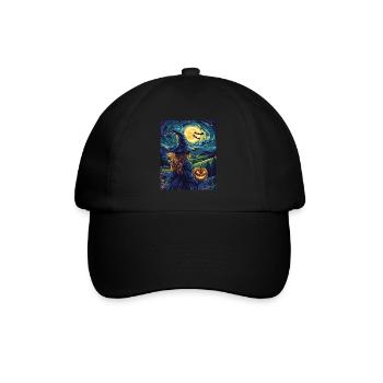 Halloween Cadeau Femmes Sorcière Hommes Enfants Décoration - Casquette classique - noir/noir - Devant
