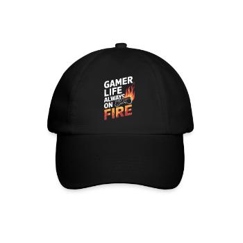 La vie de jeu pour les amateurs de jeux et le rétro - Casquette classique - noir/noir - Devant