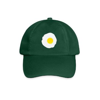 Spiegeleier Kostüm Karneval Faschingskostüm Eier - Baseballkappe - Flaschengrün - Vorne