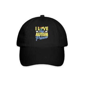 I Love My Autism Prince - Baseball Cap - black/black - Front