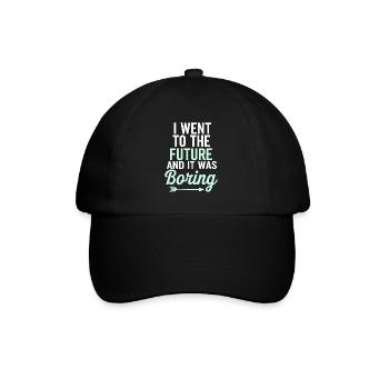 Zeitreise-sci-fi-enthusiast Und Zeitmaschine - Baseballkappe - Schwarz/Schwarz - Vorne