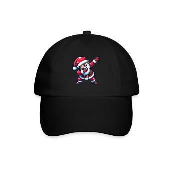 Ho Ho Ho Joyeux Noël, Équipe du Père Noël - Casquette classique - noir/noir - Devant
